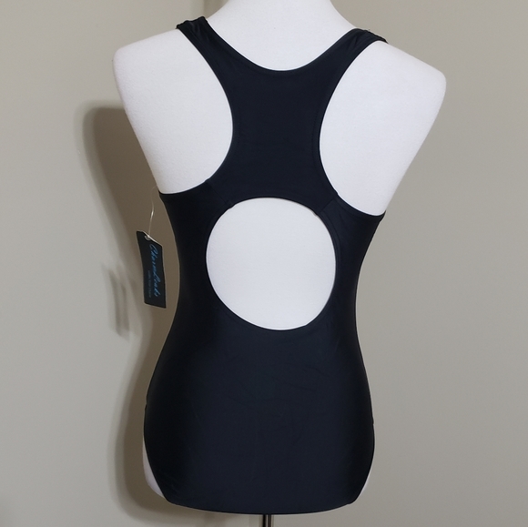 Purple brush strokes swimsuit - Picture 3 of 3